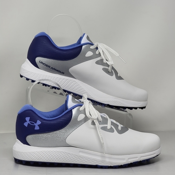 Under Armour Golf Shoe Charged Breathe  Cleats 3026403-100 Women’s Size 9.5 New - Picture 2 of 10